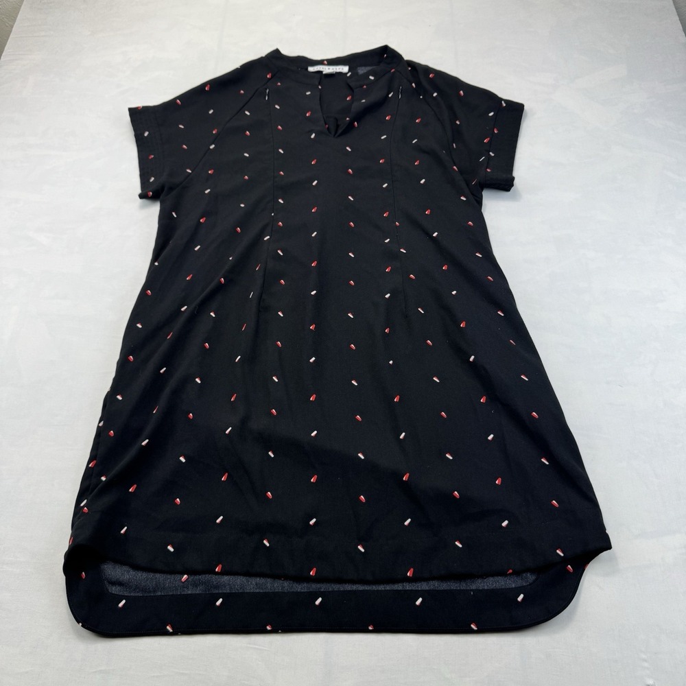 Loyal Hana M Maternity Nursing Dress Black Capsule Print Split Neck